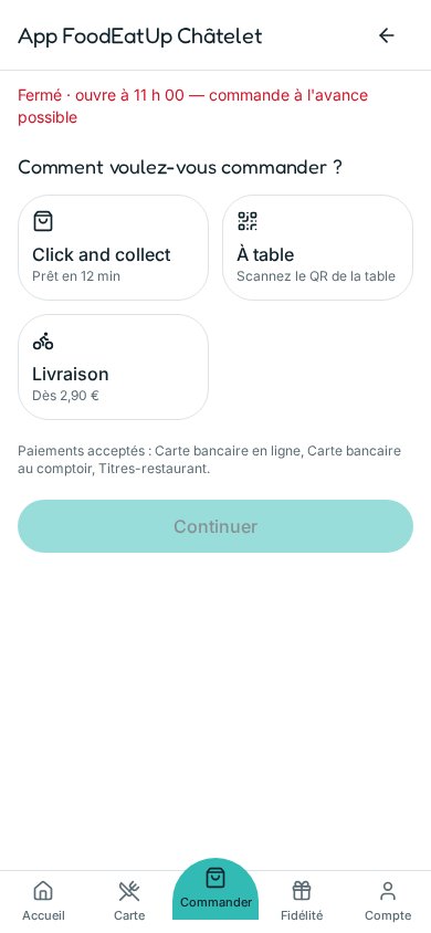 Écran Restaurants