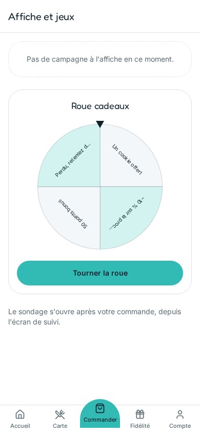 Écran Affiche et jeux